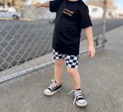 Little Dude Rad Style Pit Crew Kids Tee