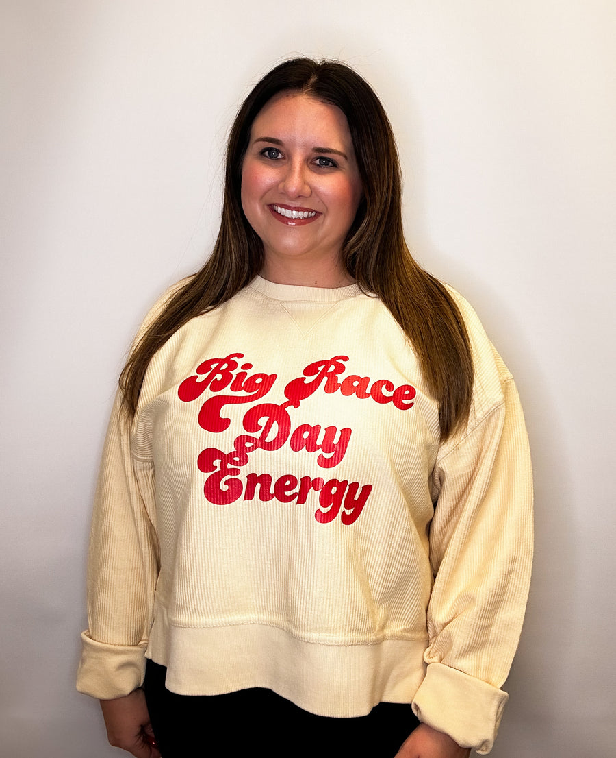 Big Race Day Energy Boxy Pullover