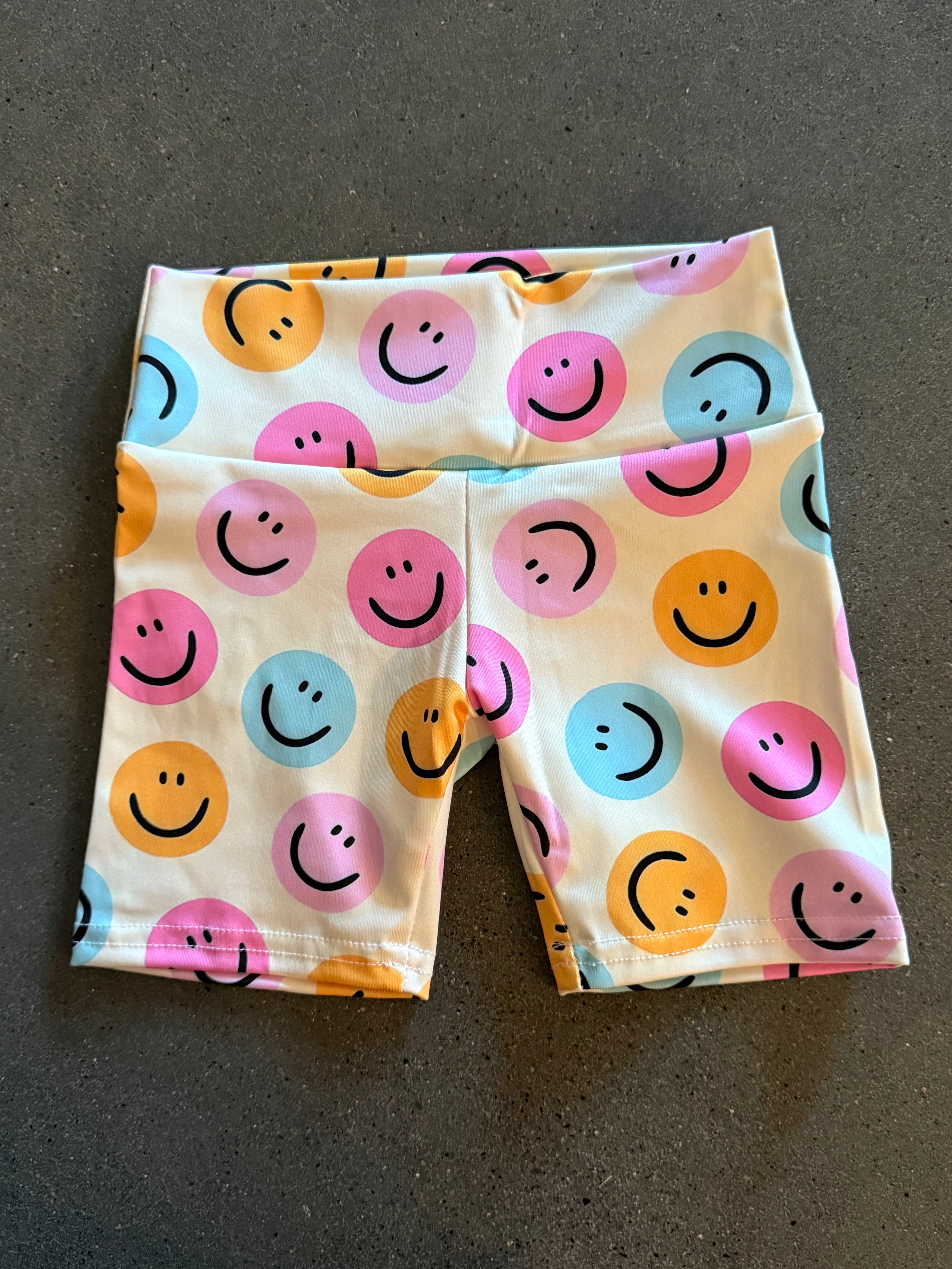 Girl’s Smiley Biker Shorts