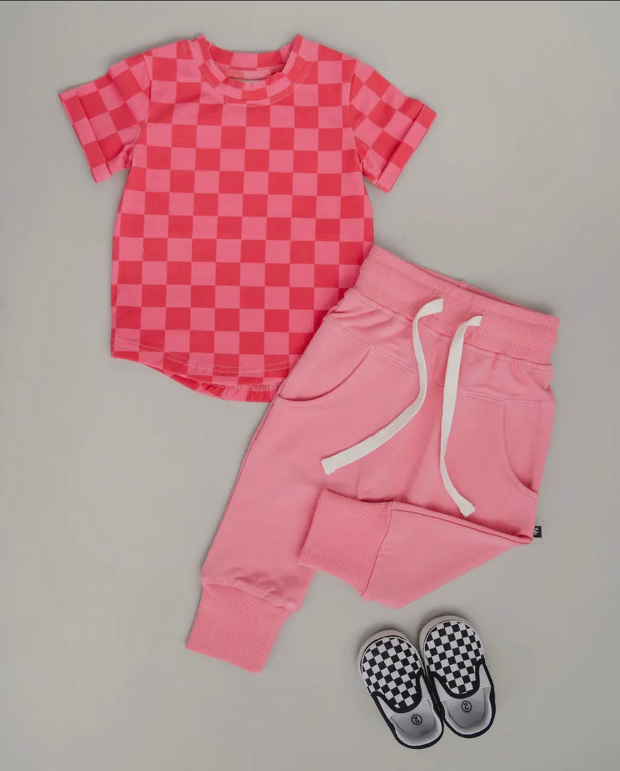 Checkered Bamboo Kids Tee