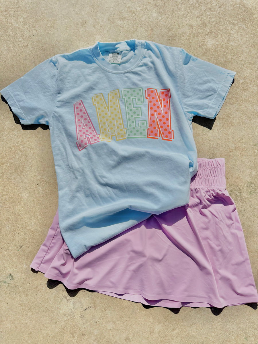 Amen Polka Dot Detail Tee