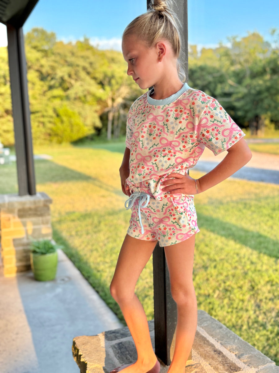 Bow Floral Lounge Set