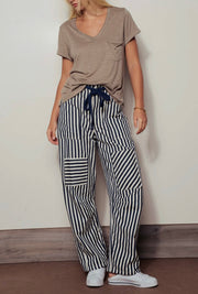 Navy Stripe Railroad Pants