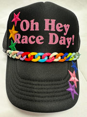 Oh Hey Race Day Trucker Hat