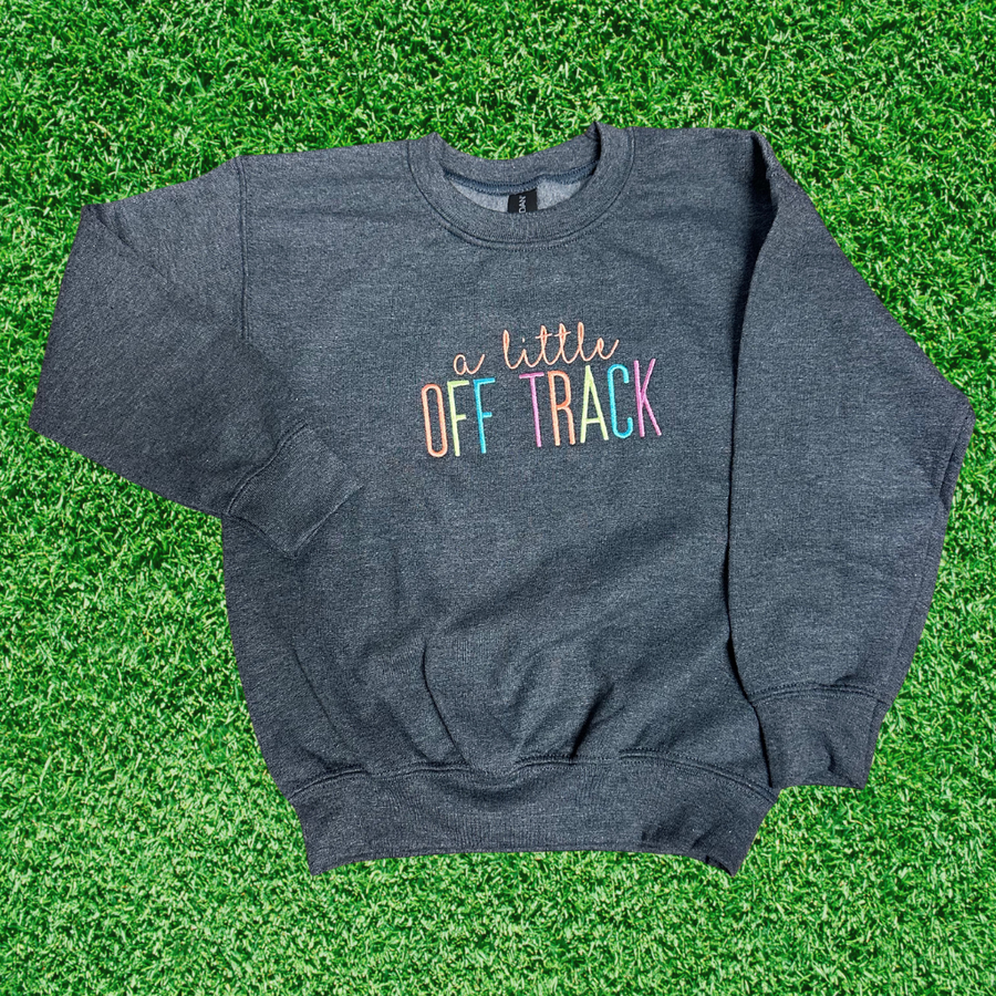 Kid's A Little Off Track Crewneck