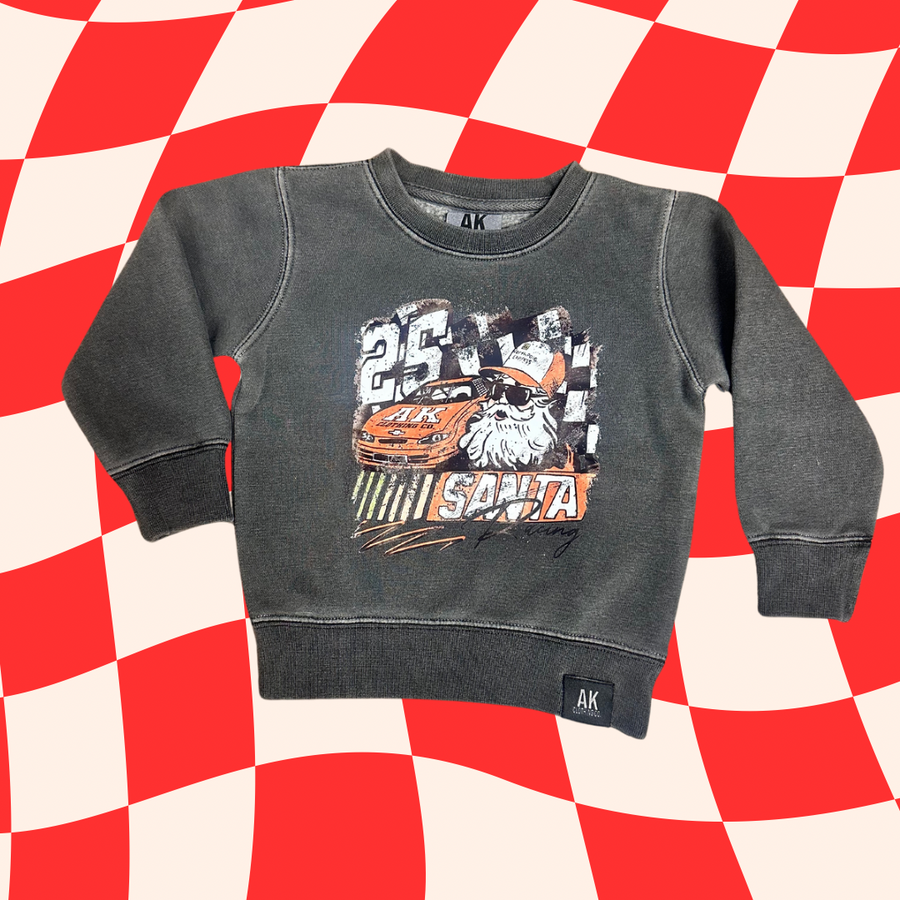 Santa Racing Team Kid's Sweatshirt