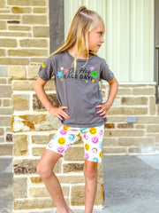 Girl’s Smiley Biker Shorts