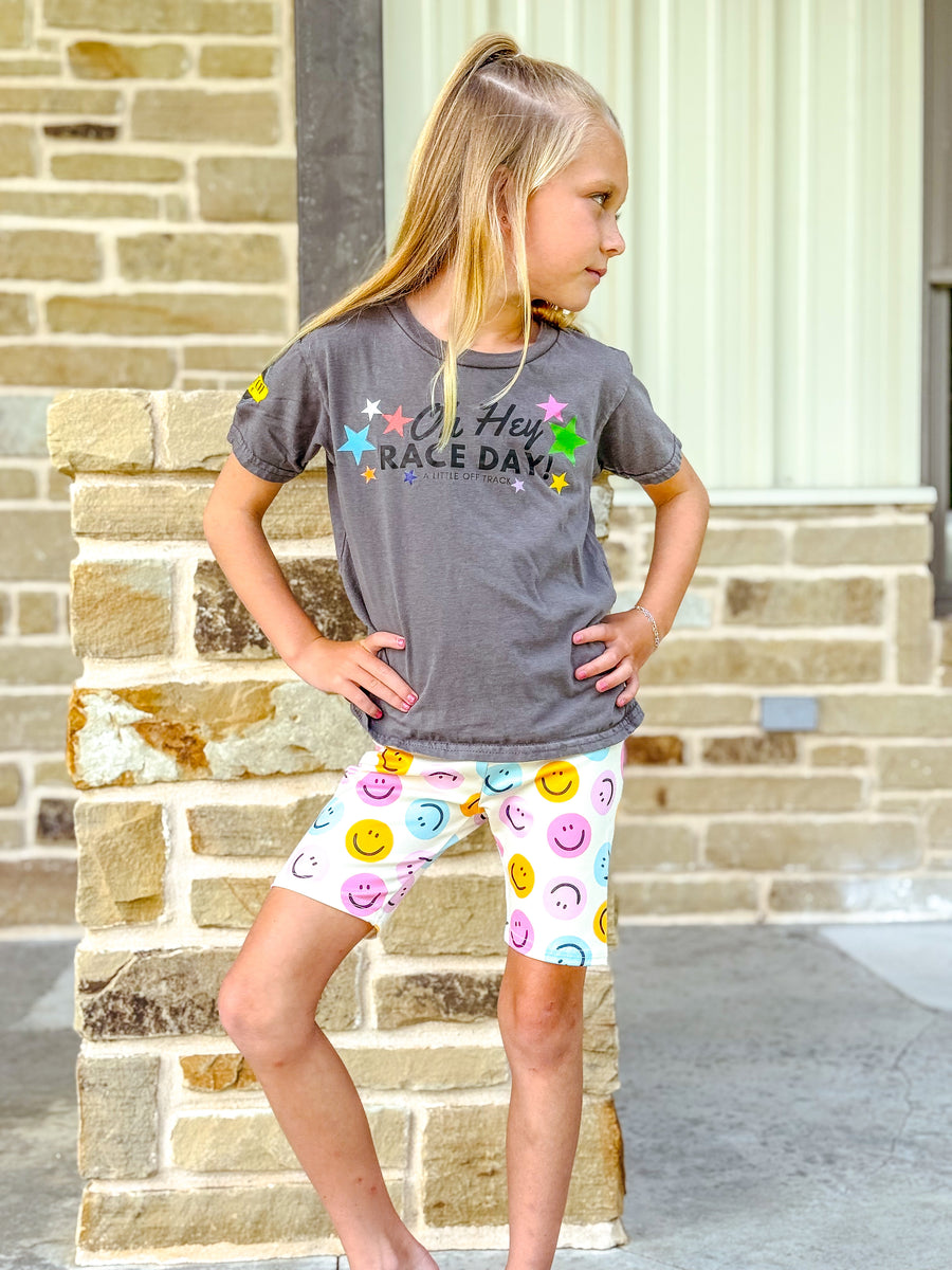 Girl’s Smiley Biker Shorts