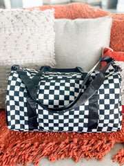 Checkered Duffle Bag