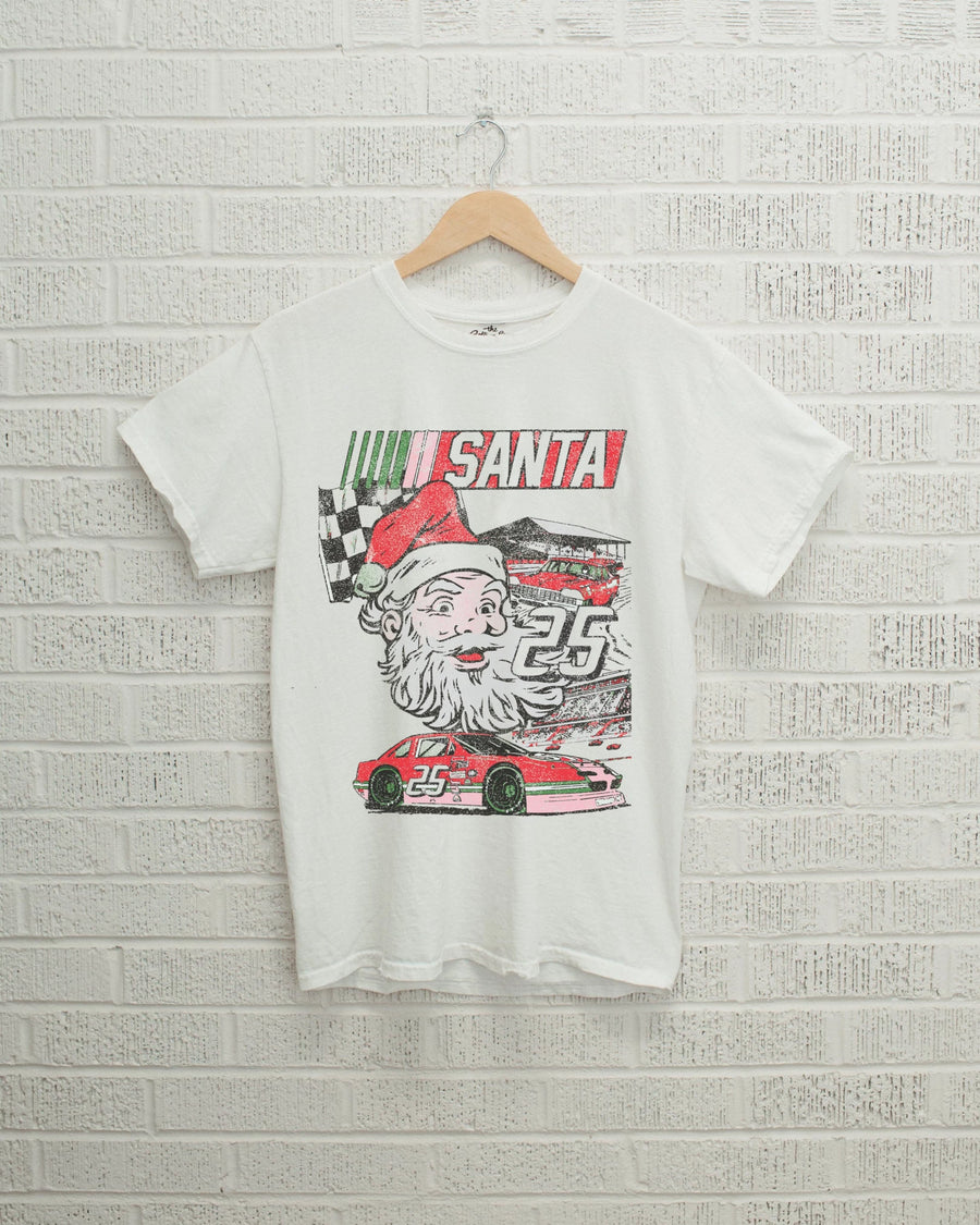 Kid's Santa Race Car Tee